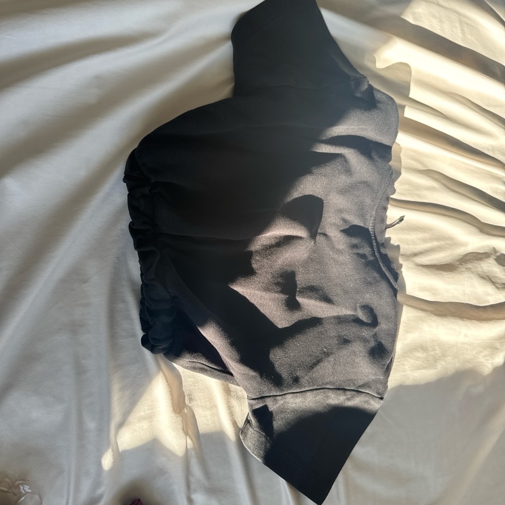 Black One-Shoulder Top